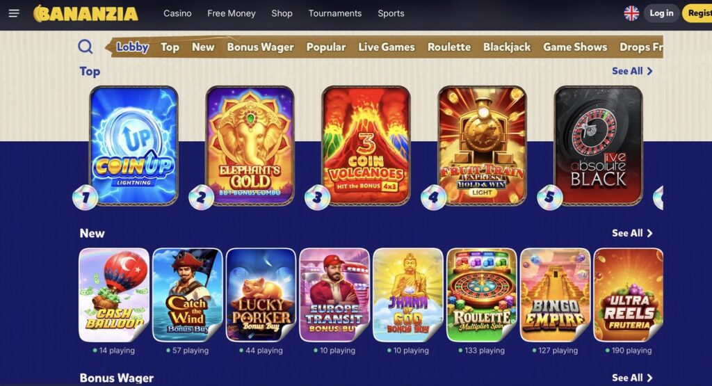 Bananzia - New Credit Card Casino
